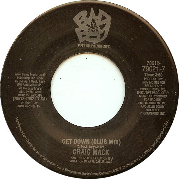 Craig Mack – Get Down 7"