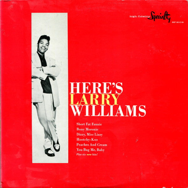Larry Williams - Here's Larry Williams (1959 mono pressing) LP