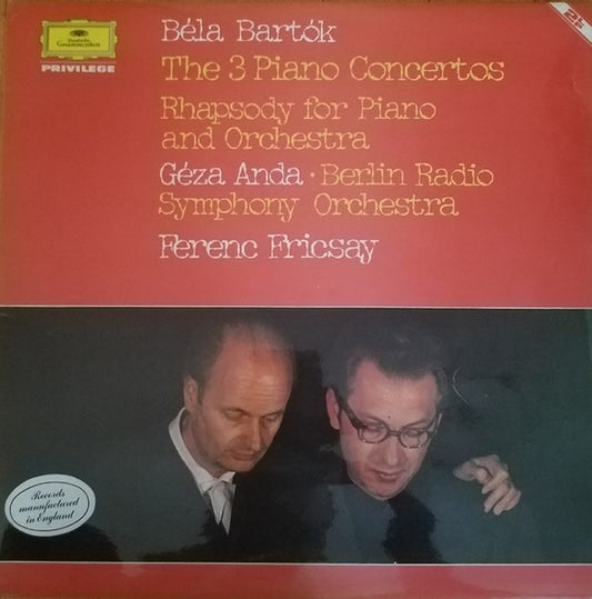 Béla Bartók – The 3 Piano Concertos / Rhapsody For Piano & Orchestra 2LP
