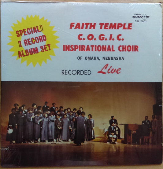 Faith Temple C.O.G.I.C. Inspirational Choir – Faith Temple C.O.G.I.C. Inspirational Choir of Omaha, Nebraska Recorded Live 2LP