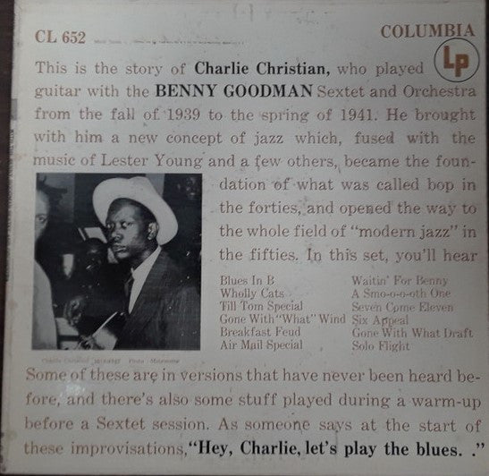 Charlie Christian With The Benny Goodman Sextet And Orchestra – With The Benny Goodman Sextet And Orchestra LP