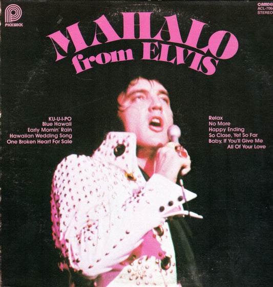 Elvis Presley – Mahalo From Elvis LP