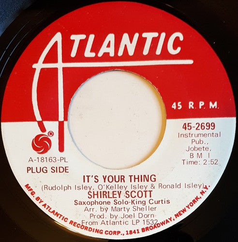 Shirley Scott – It's Your Thing / You 7"