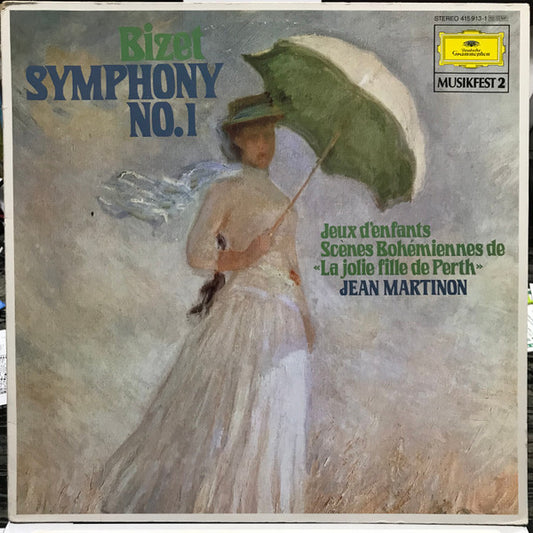 Georges Bizet, Orchestre National De L'O.R.T.F., Jean Martinon – Symphony No. 1 In C Major · Jeux D'Enfants · Scènes Bohémiennes From "La Jolie Fille De Perth" LP