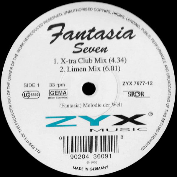 Fantasia – Seven 12"