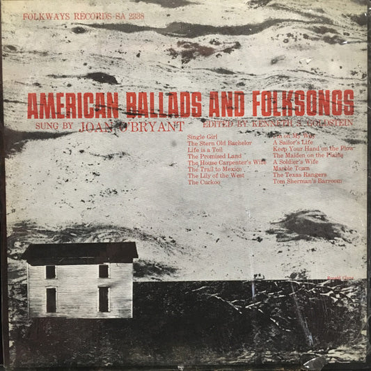 Joan O'Bryant – American Ballads And Folksongs (Yellow Variant) LP