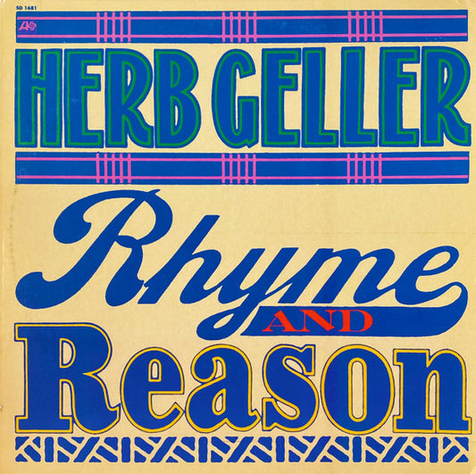 Herb Geller – Rhyme And Reason LP