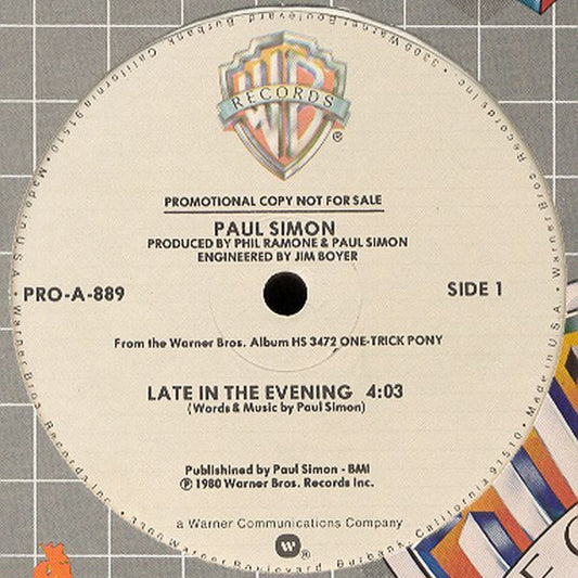 Paul Simon – Late In The Evening 12"