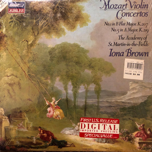 Mozart, Iona Brown, Academy Of St. Martin-in-the-Fields – Violin Concertos 1 & 5 LP