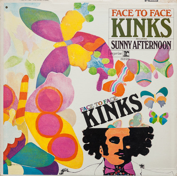 The Kinks ‎– Face To Face (1966 Tri-color labels, mono pressing) LP