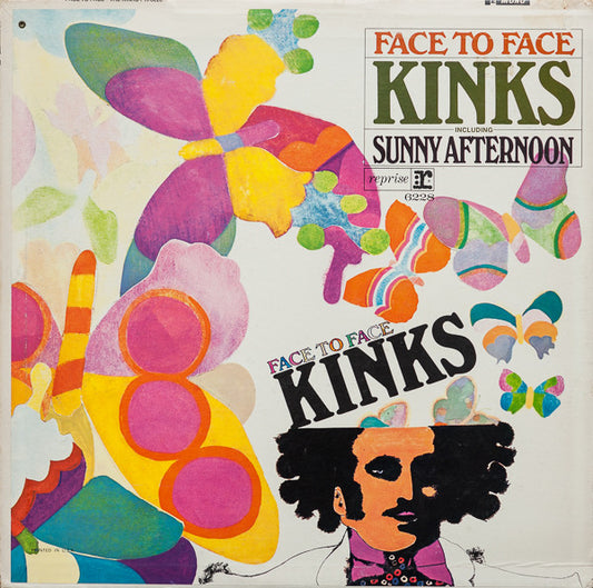 The Kinks ‎– Face To Face (1966 Tri-color labels, mono pressing) LP