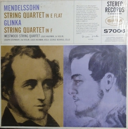 Mendelssohn, Glinka / Westwood String Quartet - String Quartet In E Flat / String Quartet In F LP