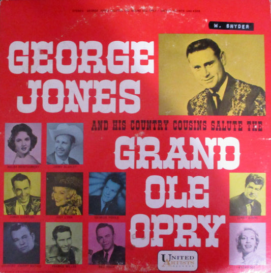 George Jones - Salute The Grand Ole Opry LP