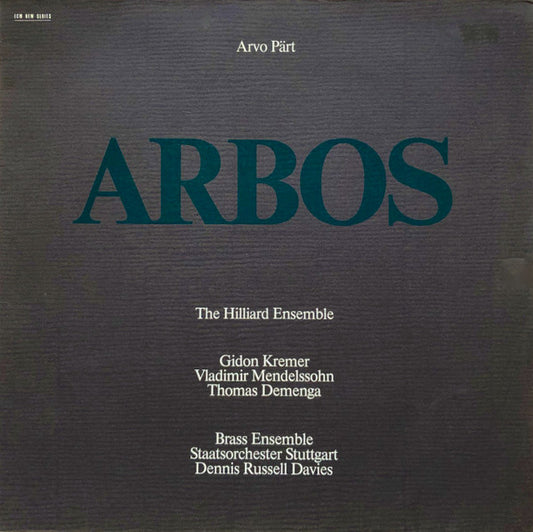 Arvo Part - Arbos LP