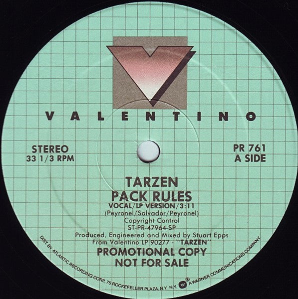 Tarzen – Pack Rules (Promo Copy) 12"