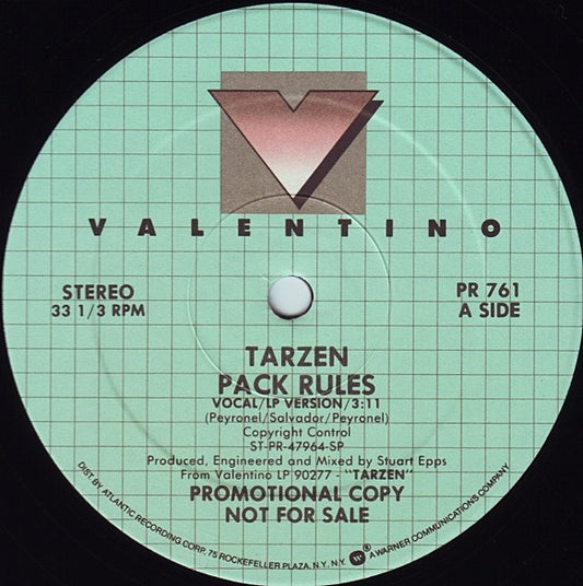 Tarzen – Pack Rules (Promo Copy) 12"