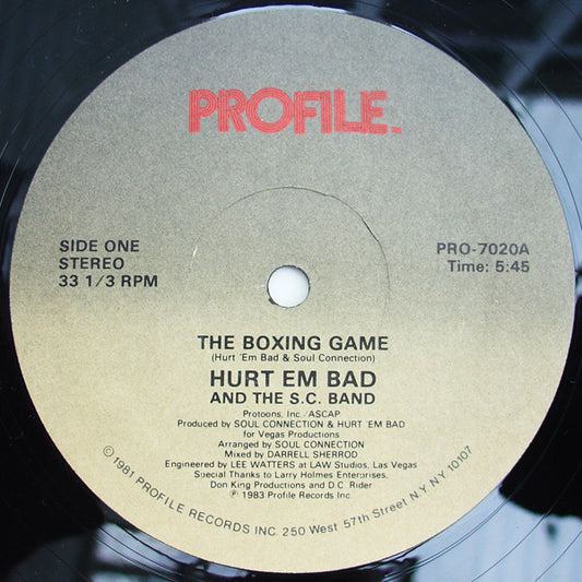 Hurt 'Em Bad And The SC Band – The Boxing Game 12"