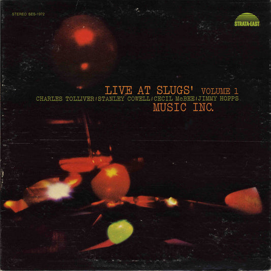 Music Inc. ‎– Live At Slugs' Volume 1 (1972 pressing) LP