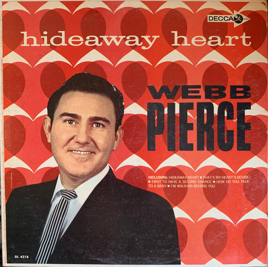 Webb Pierce – Hideaway Heart LP