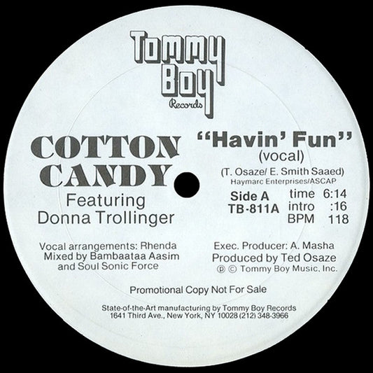 Cotton Candy Featuring Donna Trollinger – Havin' Fun 12"
