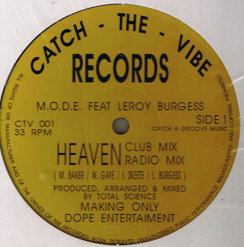 M.O.D.E. – Heaven / Missing You 12"