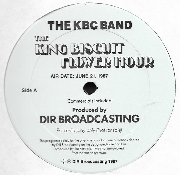 The KBC Band – King Biscuit Flower Hour 2LP