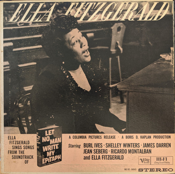 Ella Fitzgerald – Ella Fitzgerald Sings Songs From Let No Man Write My Epitaph LP