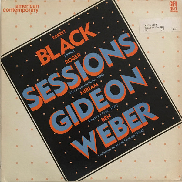 Robert Black - 5 Pieces, Sonata, Variazioni LP