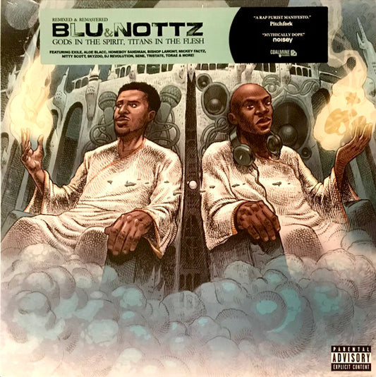 Blu & Nottz – Gods In The Spirit, Titans In The Flesh (blue/yellow swirl vinyl) LP