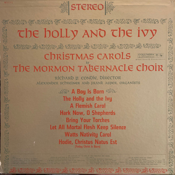 Mormon Tabernacle Choir - The Holly And The Ivy LP