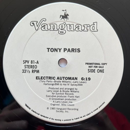 Tony Paris – Electric Automan (Promo) 12"