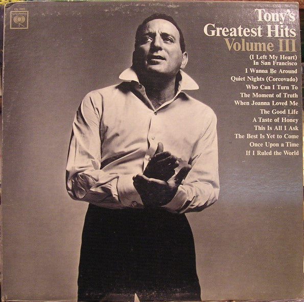 Tony Bennett – Tony's Greatest Hits, Volume III LP