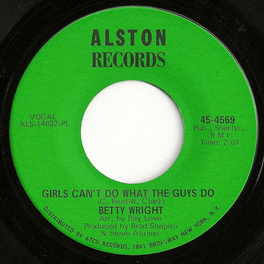 Betty Wright – Girls Can't Do What The Guys Do (PL - Plastic Products Pressing) 7"