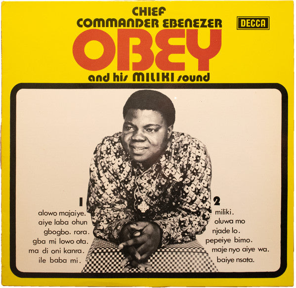 Chief Commander Ebenezer Obey & His International Bros. – Chief Commander Ebenezer Obey And His Miliki Sound LP