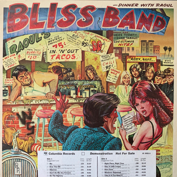 The Bliss Band – Dinner With Raoul LP