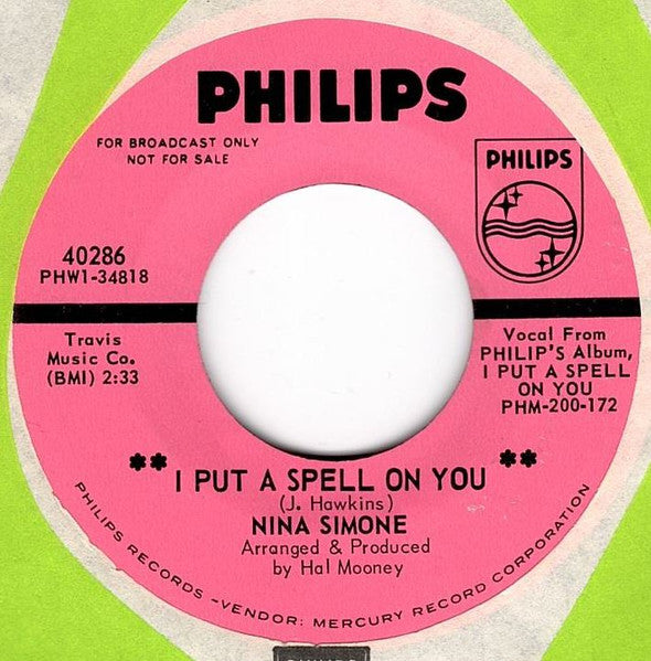 Nina Simone – I Put A Spell On You / Gimme Some (Promo) 7"