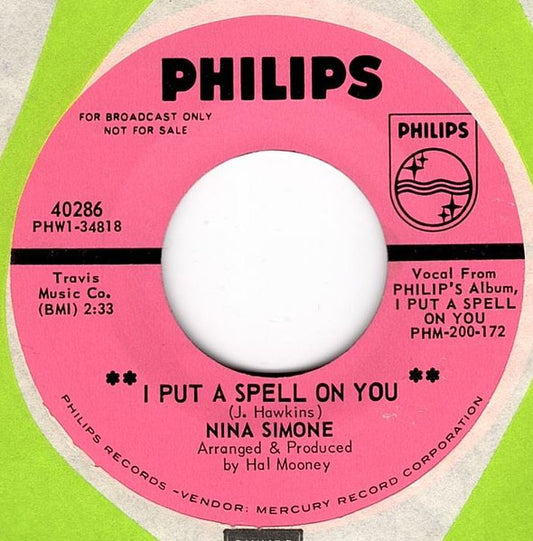 Nina Simone – I Put A Spell On You / Gimme Some (Promo) 7"