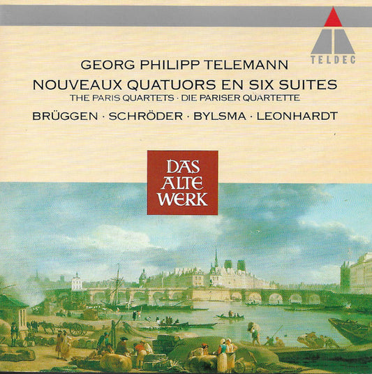 Georg Philipp Telemann - Quadro Amsterdam · Brüggen · Schröder · Bylsma · Leonhardt – Nouveaux Quatuors En Six Suites (The Paris Quartets) CD