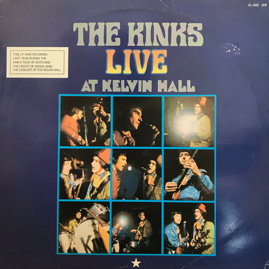 The Kinks – Live At Kelvin Hall (Spain Pressing, Misprint) LP