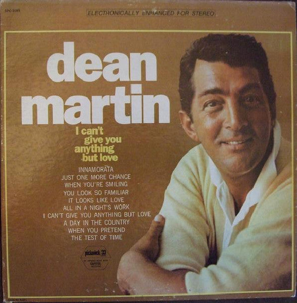 Dean Martin – I Can't Give You Anything But Love LP