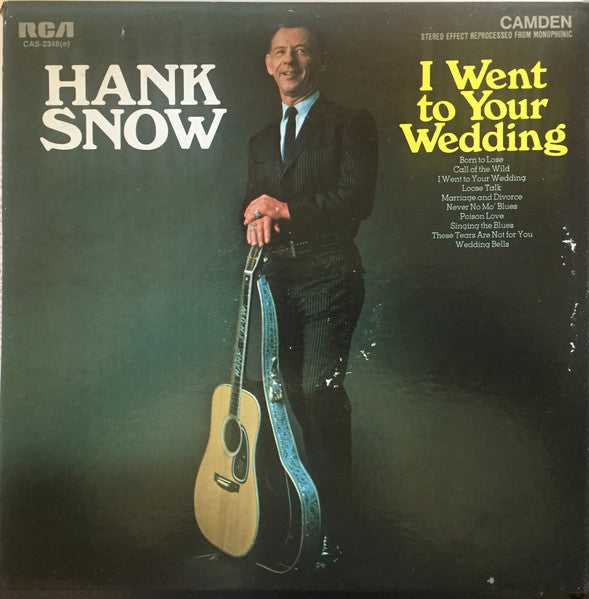 Hank Snow – I Went To Your Wedding LP