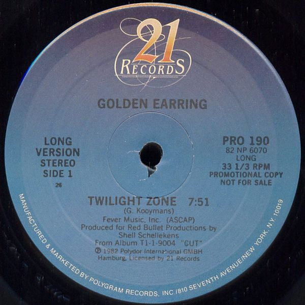 Golden Earring – Twilight Zone PROMO 12"