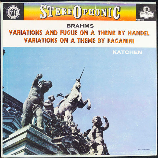 Brahms, Katchen – Variations And Fugue On A Theme By Handel / Variations On A Theme By Paganini LP