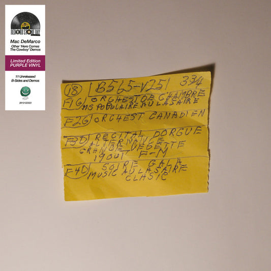 Mac DeMarco - Other Here Comes The Cowboy Demos LP
