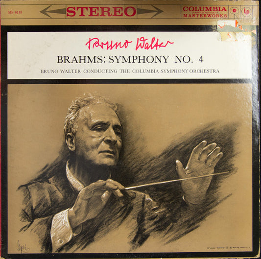 Bruno Walter Conducting The Columbia Symphony Orchestra, Brahms – Symphony No. 4 LP