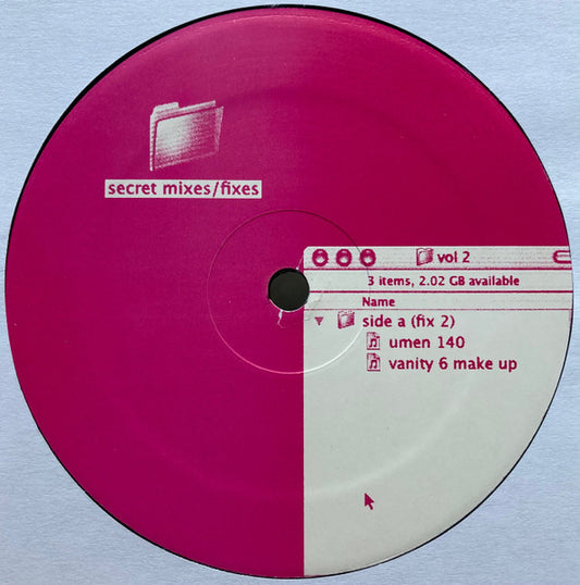 Various – Secret Mixes Fixes Vol. 2 12"