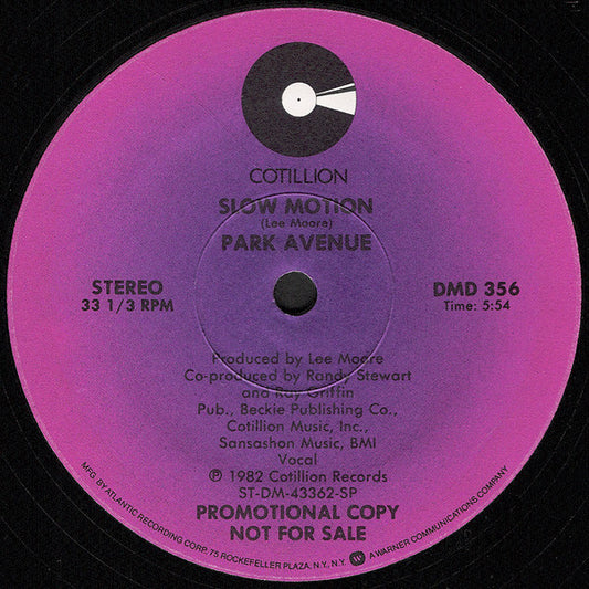 Park Avenue  – Slow Motion 12"