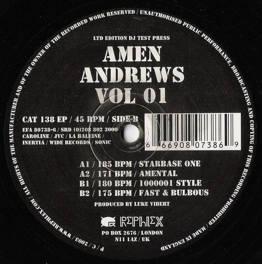 Amen Andrews – Vol 01 12"