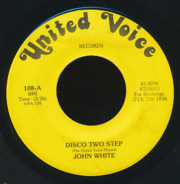 John White – Disco Two Step 7"