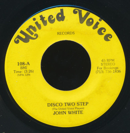 John White – Disco Two Step 7"